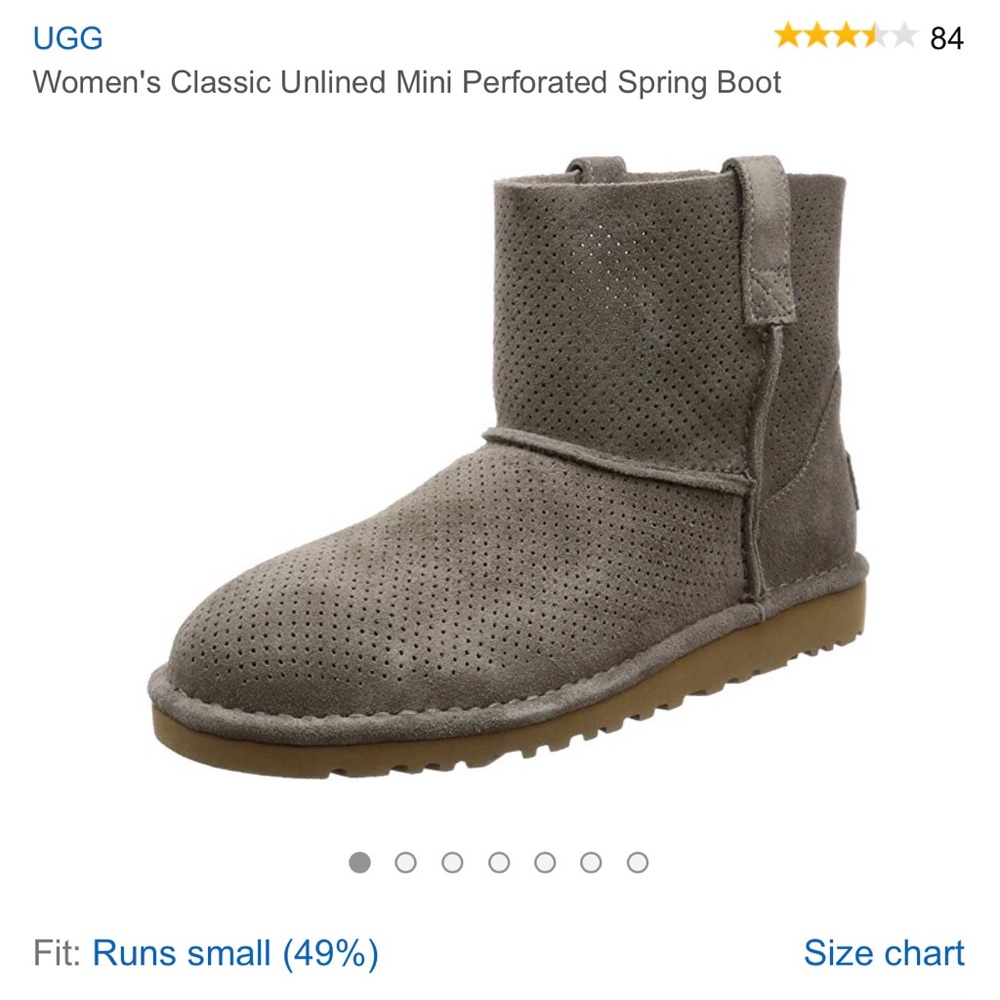 UGG unlined ankle boot size 7